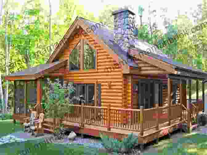 A Charming A Frame Cabin With A Wrap Around Porch, Surrounded By Towering Trees. Practical Pole Building Construction: With Plans For Barns Cabins Outbuildings