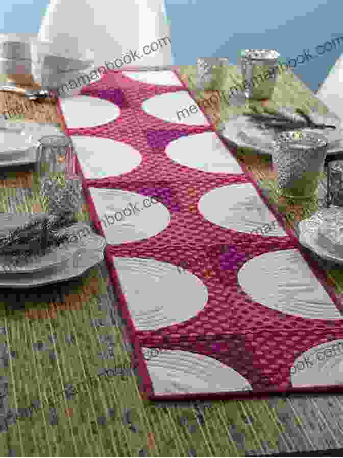 A Unique Table Runner Featuring A Drunkard's Path Design Just One Charm Pack Quilts: Bust Your Precut Stash With 18 Projects In 2 Colorways