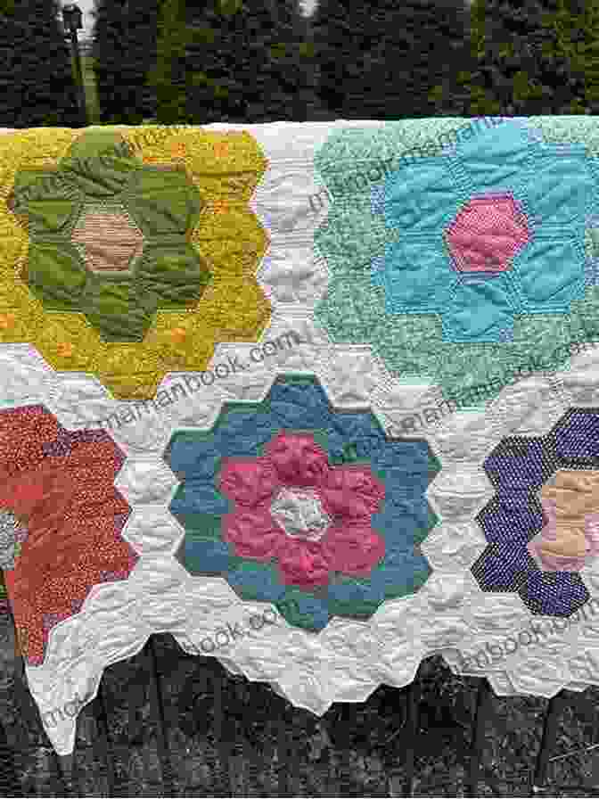 A Vibrant Quilt Featuring A Hexagon Flower Design Just One Charm Pack Quilts: Bust Your Precut Stash With 18 Projects In 2 Colorways
