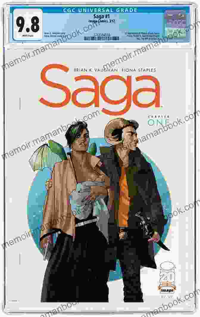 Cover Art For Saga #57 Featuring Alana, Marko, And Hazel In A Tense Confrontation With Prince Robot IV Saga #57 Brian K Vaughan